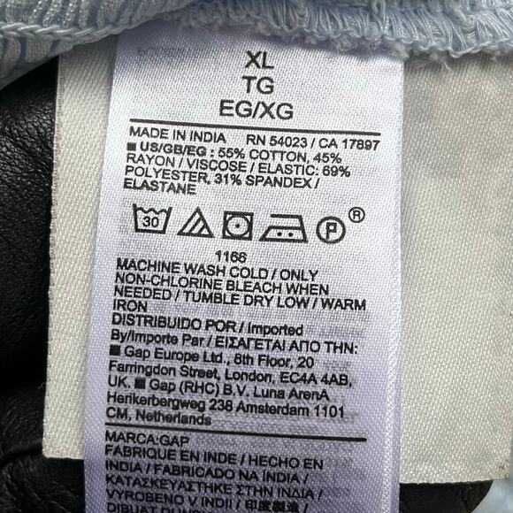 Gap Women's Puff Sleeve Smocked Peplum Top Essential Blue Size XL. NEW - Picture 7 of 7